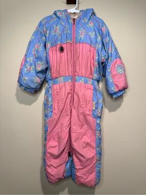 Obermeyer Vintage Ski SnowSuit Girls One Piece Winter Outerwear Size 3T